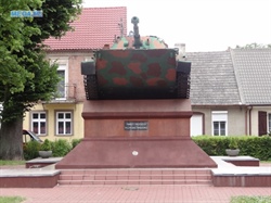 Lubrza, Pomnik z PT-76, gm.Lubrza, woj.lubuskie